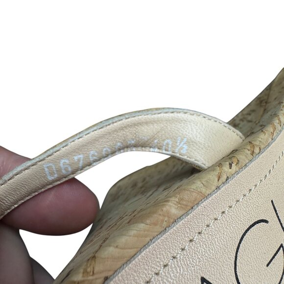 AGL Demi Ankle Strap Cork Wedge Sandal Womens shoes, Size 40.5 WORN ONCE - Picture 10 of 10